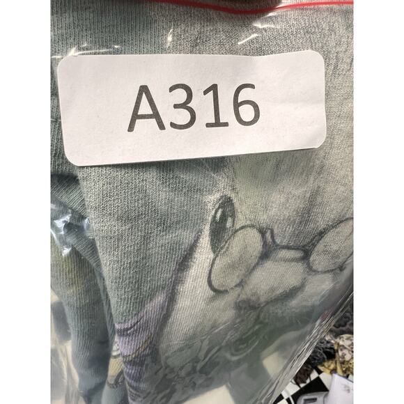 Alice In Wonderland White Rabbit Mens Medium Tie Dye The Mountain Hippie Skater - Picture 9 of 9